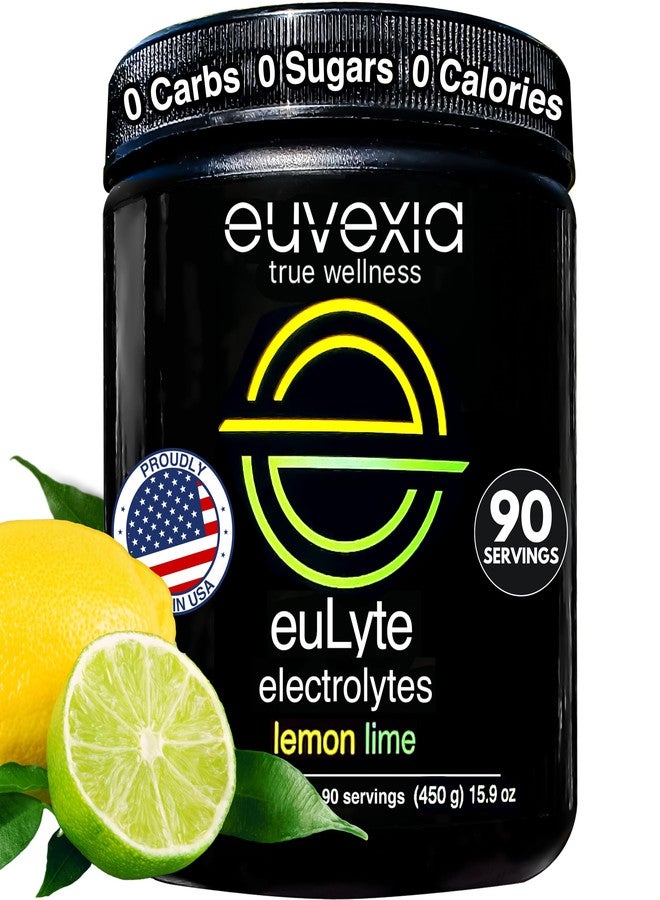 Euvexia مسحوق دكتور إيكبرغ يولايت للترطيب الفوري، مسحوق الإلكتروليتات، خالٍ من السكر والكربوهيدرات والسعرات الحرارية، بنكهة الليمون والليمون الحامض • أكثر من 80 معدنًا: المغنيسيوم، البوتاسيوم، الكالسيوم، المعادن النادرة • مناسب لنظام الكيتو الغذائي (الصيام) مع ستيفيا • 90 حصة - Image 1